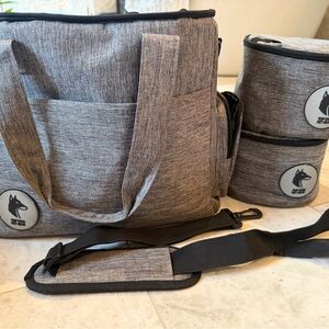 Gray Men's Bag Set